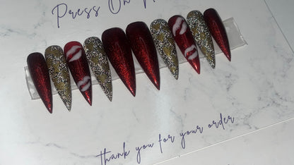 Ruby Kisses XXXL Stiletto– Medium Press-On Nails | Bold & Fierce (Copy)