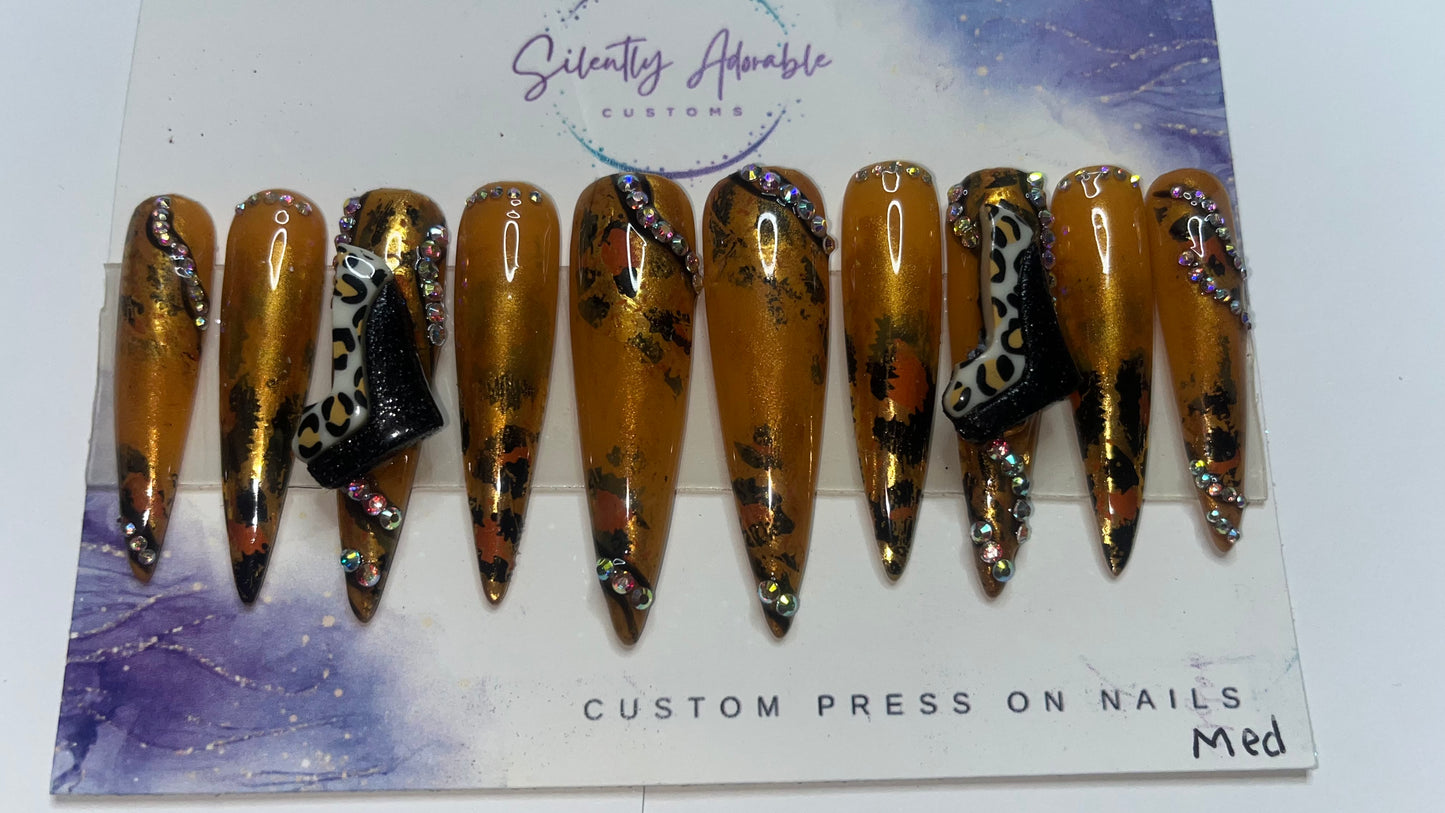 Frisky – XXXL Medium Press-On Nails | Regal & Striking