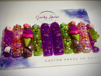 Kandi Koated XXXL – Medium Press-On Nails | Sweet & Bold