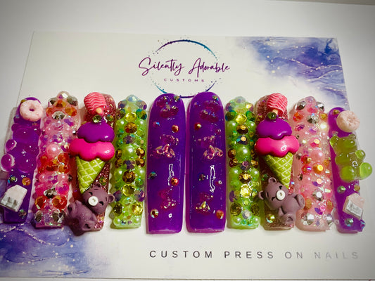 Kandi Koated XXXL – Medium Press-On Nails | Sweet & Bold